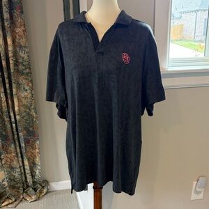 Nike Black Polo Shirt with Red Logo